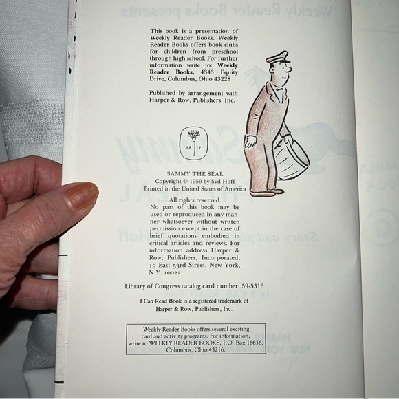 Weekly Reader Book Sammy‎ the Seal I Can Read Harper & Row Vintage EUC Like New - Picture 5 of 8